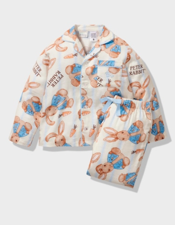 Jnr Kids Peter Rabbit Bamboo Flannelette Pj Set Canberra Outlet